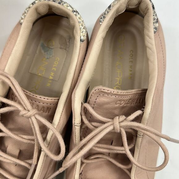 COLE HAAN GRANDPRO LEATHER SNEAKERS BUSH COLOR - Picture 12 of 15